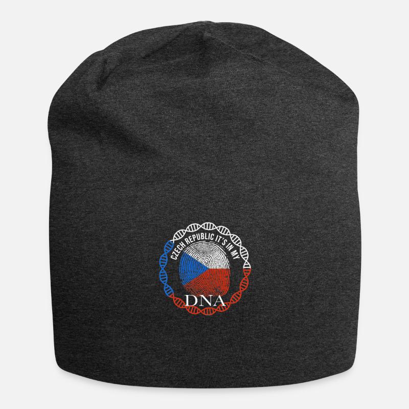 Tschechien Flagge DNA - Jersey-Beanie - Anthrazit