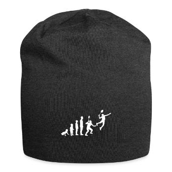 EVOLUTION BADMINTON Shirt Motiv Federball weiß - Jersey-Beanie - Anthrazit - Vorne