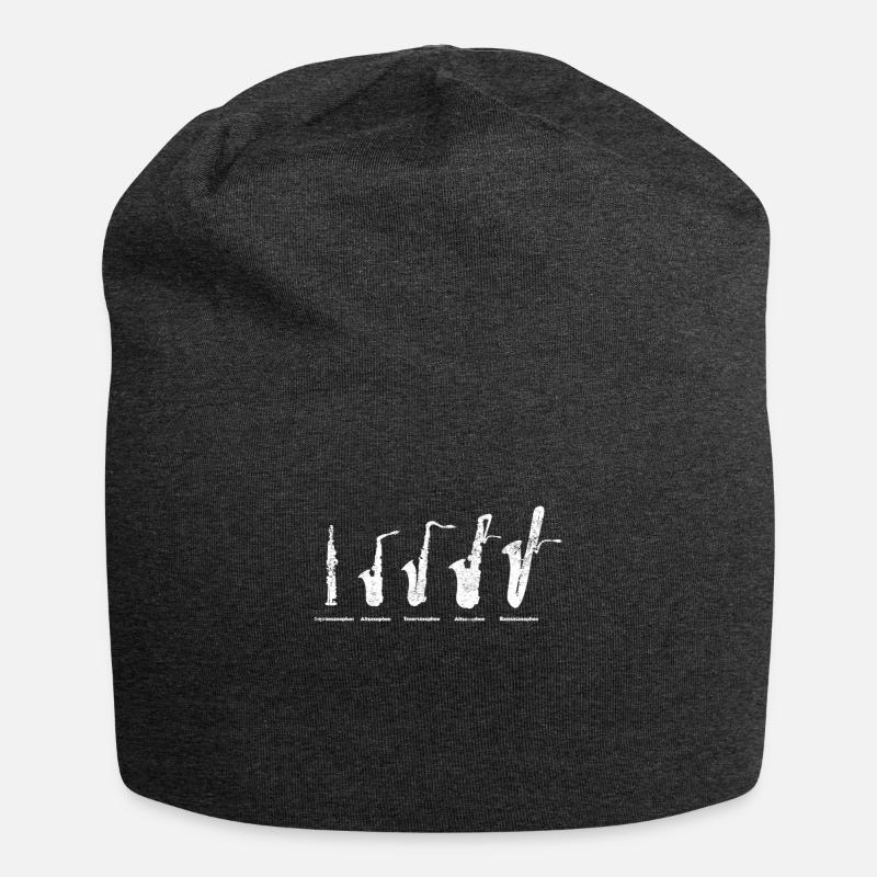 Saxophon Evolution - Jersey-Beanie - Anthrazit
