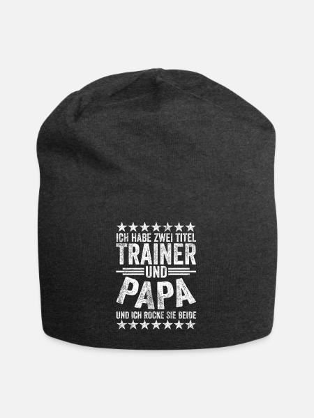 Fußball Trainer - Jersey-Beanie - Anthrazit
