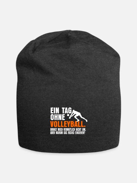 Volleyball Volleyballer - Jersey-Beanie - Anthrazit
