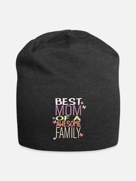 Beste Mama - Jersey-Beanie - Anthrazit
