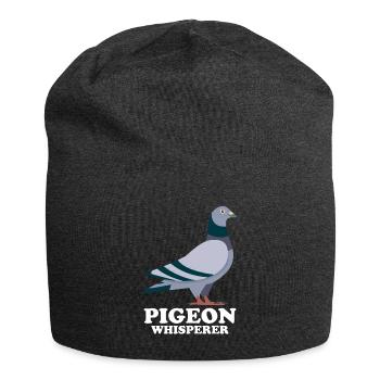 Pigeon Whisperer Gift Pigeons Whisperer - Jersey Beanie - charcoal grey - Front