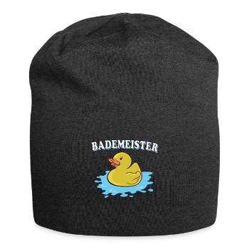 Bademeister Gummiente - Jersey-Beanie - Anthrazit - Vorne