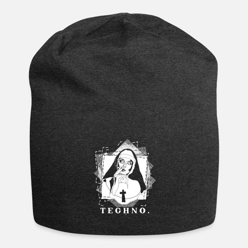 Religion techno - Bonnet en jersey - charbon