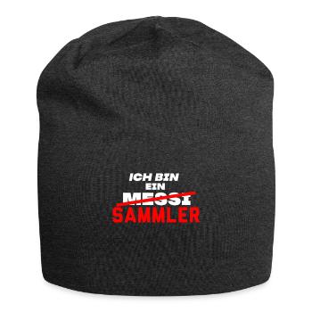 Sammler Sprüche - Jersey-Beanie - Anthrazit - Vorne