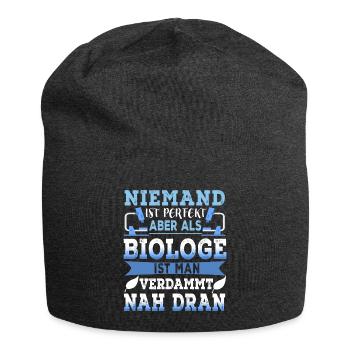 Biologie - Biologen Sind Perfekt - Jersey-Beanie - Anthrazit - Vorne