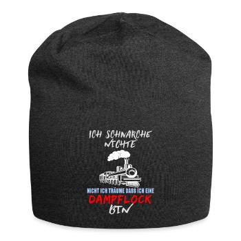 Schnarche Nicht Ich Träume Ich Bin Eine Dampflock - Jersey-Beanie - Anthrazit - Vorne
