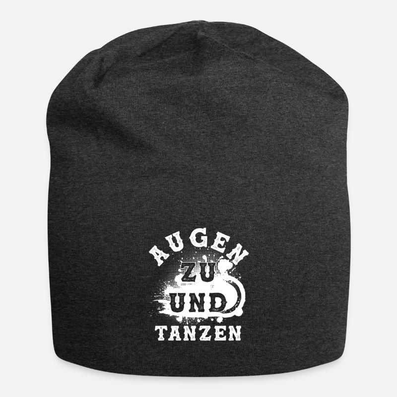 Tanzen Spruch - Jersey-Beanie - Anthrazit