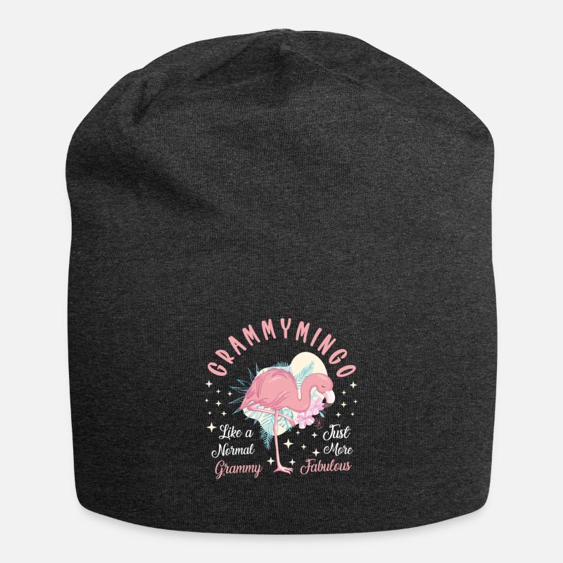Oma Sprüche - Jersey-Beanie - Anthrazit