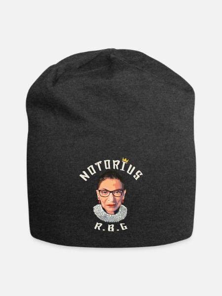Berüchtigte RBG Ruth Bader Ginsburg - Jersey-Beanie - Anthrazit