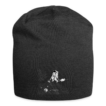 Space vacuum cleaner - Jersey Beanie - charcoal grey - Front
