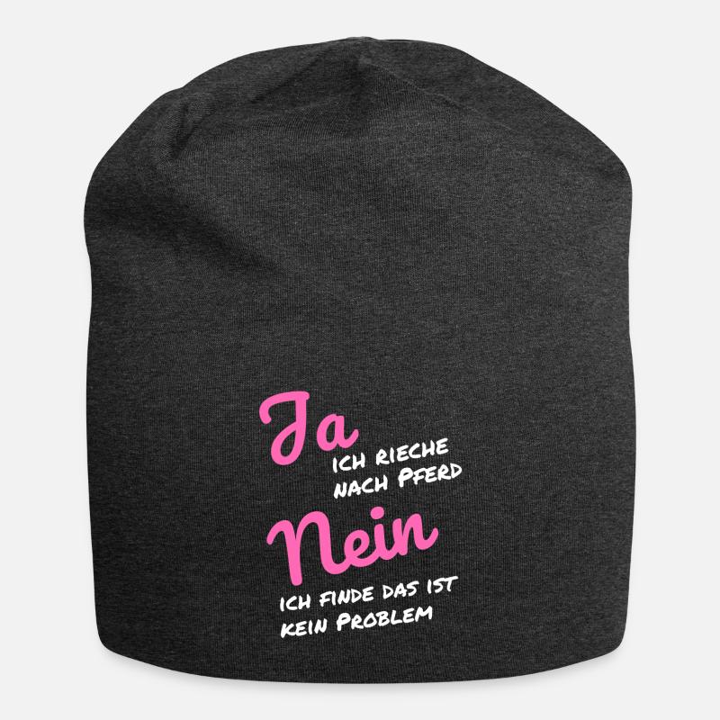 Ja ich rieche nach Pferd Nein das ist kein Problem - Jersey-Beanie - Anthrazit