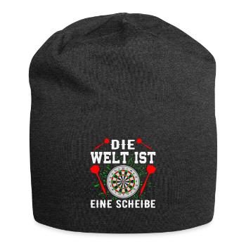 Dart Darts Bullseye Dartspieler Dartboard Geschenk - Jersey-Beanie - Anthrazit - Vorne