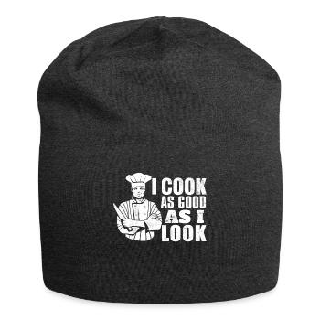 Cuisinier cuisinier cuisinier chef cuisinier - Bonnet en jersey - charbon - Devant