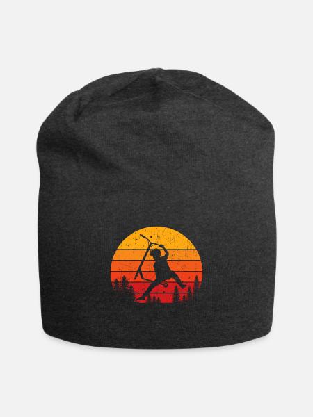 Scooter Stunt Retro Tretroller Geschenk Kinder - Jersey-Beanie - Anthrazit