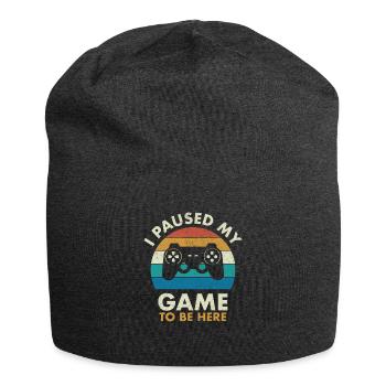 Vintage Ich habe meinen Game Gamer angehalten - Jersey-Beanie - Anthrazit - Vorne