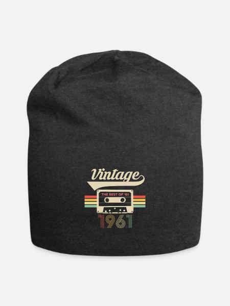 Vintage The Best Of 61 1961 60. Geburtstag Shirt - Jersey-Beanie - Anthrazit