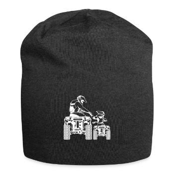 Quad père et fille cadeau de la fête des pères - Bonnet en jersey - charbon - Devant
