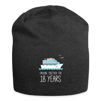 Cruising zusammen für 18 Jahre Hochzeitstag - Jersey-Beanie - Anthrazit - Vorne
