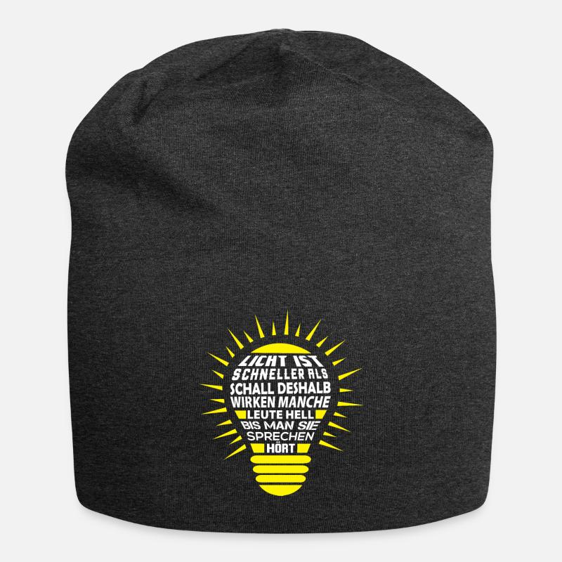 Elektriker Elektroniker Strom Elektrik Geschenk - Jersey-Beanie - Anthrazit
