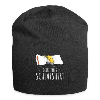 Offizielles Schlafshirt Nymphensittich - Jersey-Beanie - Anthrazit - Vorne