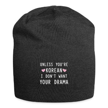 Wenn Sie nicht gerade Korean Ich möchte nicht Ihr - Jersey-Beanie - Anthrazit - Vorne