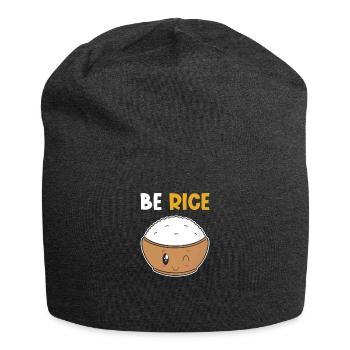 Kawaii Reis lustiges Wortspiel Reis - Jersey-Beanie - Anthrazit - Vorne