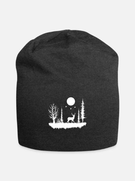 Wald Natur Wildnis - Jersey-Beanie - Anthrazit