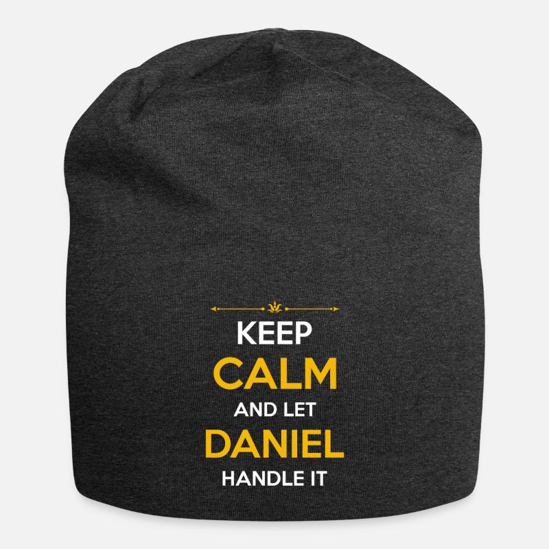 Daniel Namen Geschenk - Jersey-Beanie - Anthrazit