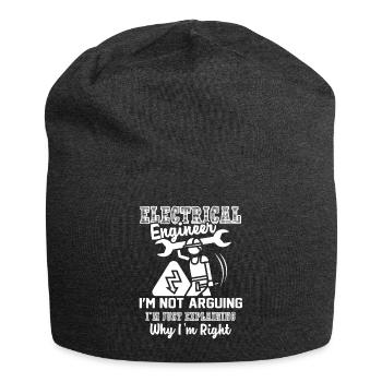 Electrical Engineer I Am An Electrical Engineer - Jersey Beanie - charcoal grey - Front