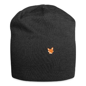 Fuchs in Tasche - Fuchs-Fan-Art Fuchsliebhaber - - Jersey-Beanie - Anthrazit - Vorne