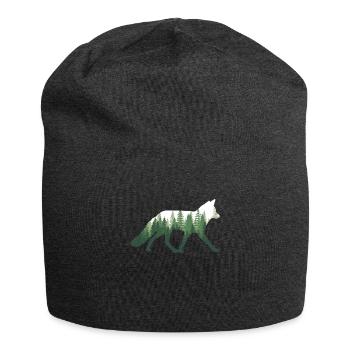 Fuchs Natur Wald - Jersey-Beanie - Anthrazit - Vorne