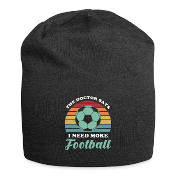 Football - Bonnet en jersey - charbon - Devant