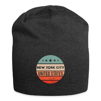 New York NY - Jersey Beanie - charcoal grey - Front