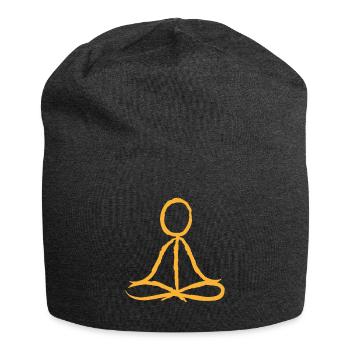 Yoga Peace Gift Spirituality Meditation - Jersey Beanie - charcoal grey - Front