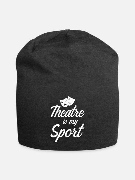 Theater Spruch lustig - Jersey-Beanie - Anthrazit