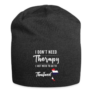 Thailand Urlaub Spruch Thailand - Jersey-Beanie - Anthrazit - Vorne