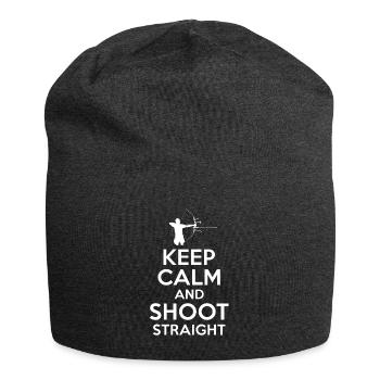 Keep Calm and do Archery - Bonnet en jersey - charbon - Devant