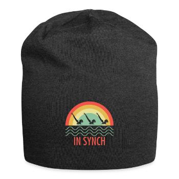 Rétro nageur rétro vintage cadeau - Bonnet en jersey - charbon - Devant