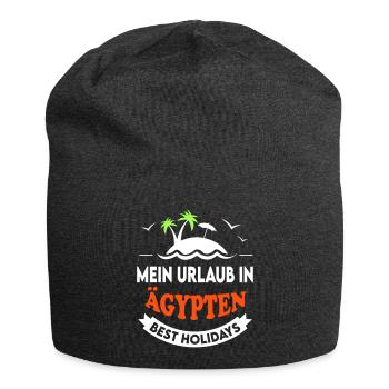 Urlaub Ferien Reise ÄGYPTEN - Jersey-Beanie - Anthrazit - Vorne
