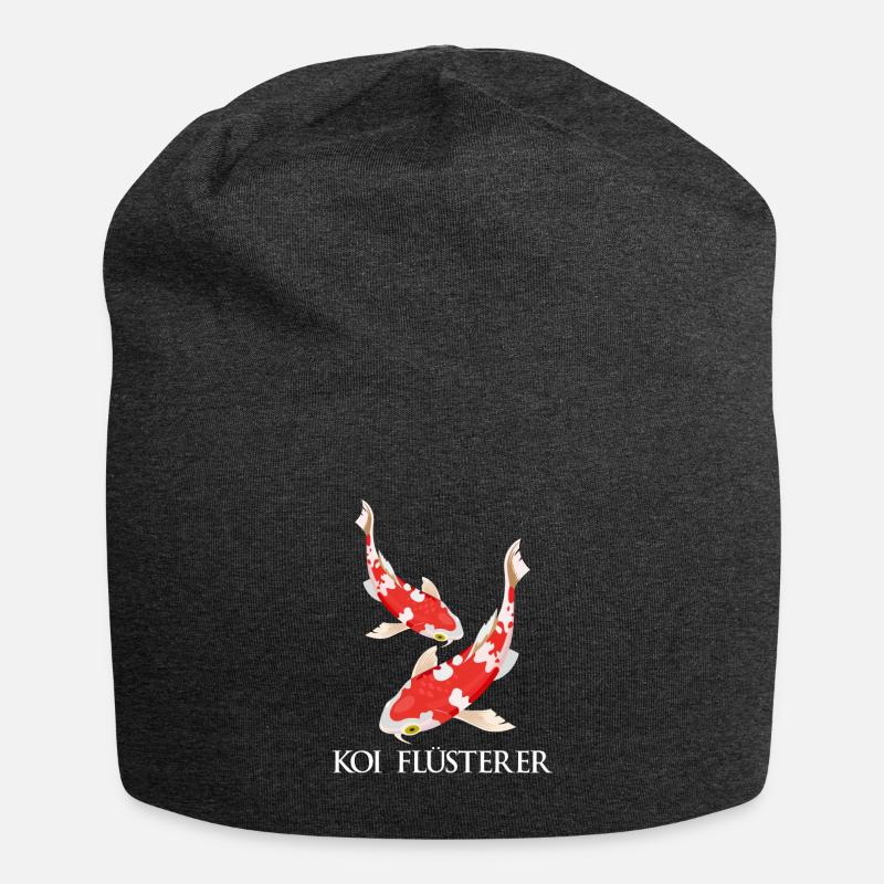 Koi Flüsterer Geschenk Koi Teich Besitzer - Jersey-Beanie - Anthrazit