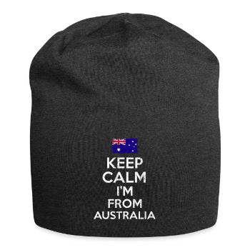 Australia Keep Calm - Jersey-Beanie - Anthrazit - Vorne