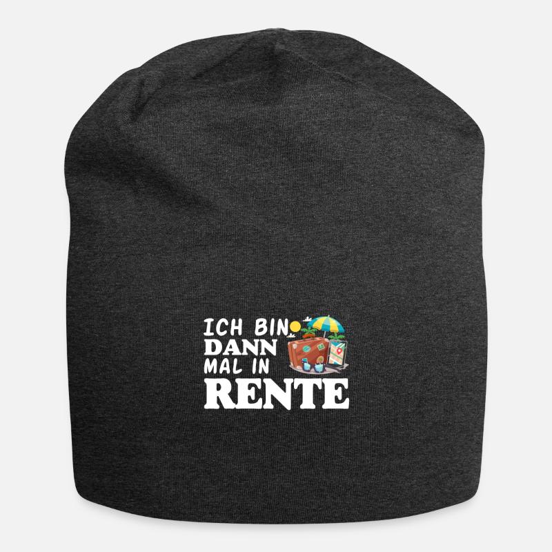 Rentner Geschenk-Idee Spruch Urlaub Ruhestand - Jersey-Beanie - Anthrazit