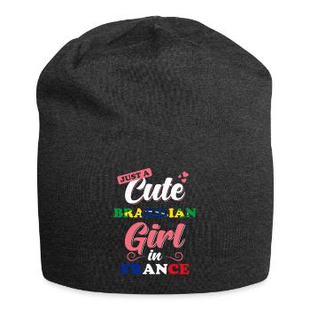 Brasilien Frankreich Spruch - Jersey-Beanie - Anthrazit - Vorne