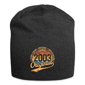18th birthday Vintage 2003 born in 2003 - Jersey Beanie - charcoal grey - Front
