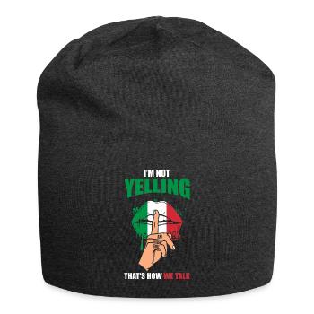 Italie Femme Cadeau - Bonnet en jersey - charbon - Devant