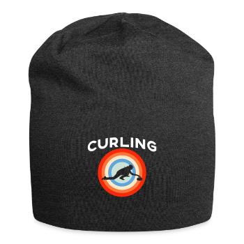 Curling Gift - Jersey Beanie - charcoal grey - Front