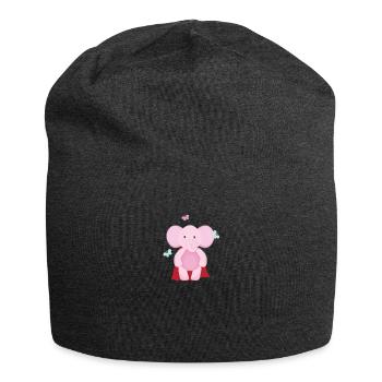 Elephant Superhero - Jersey Beanie - charcoal grey - Front