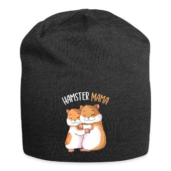 Hamster Mama Girls Ladies - Jersey Beanie - charcoal grey - Front